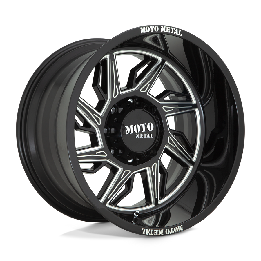 Moto Metal MO997 HURRICANE Gloss Black Milled - Left wheel