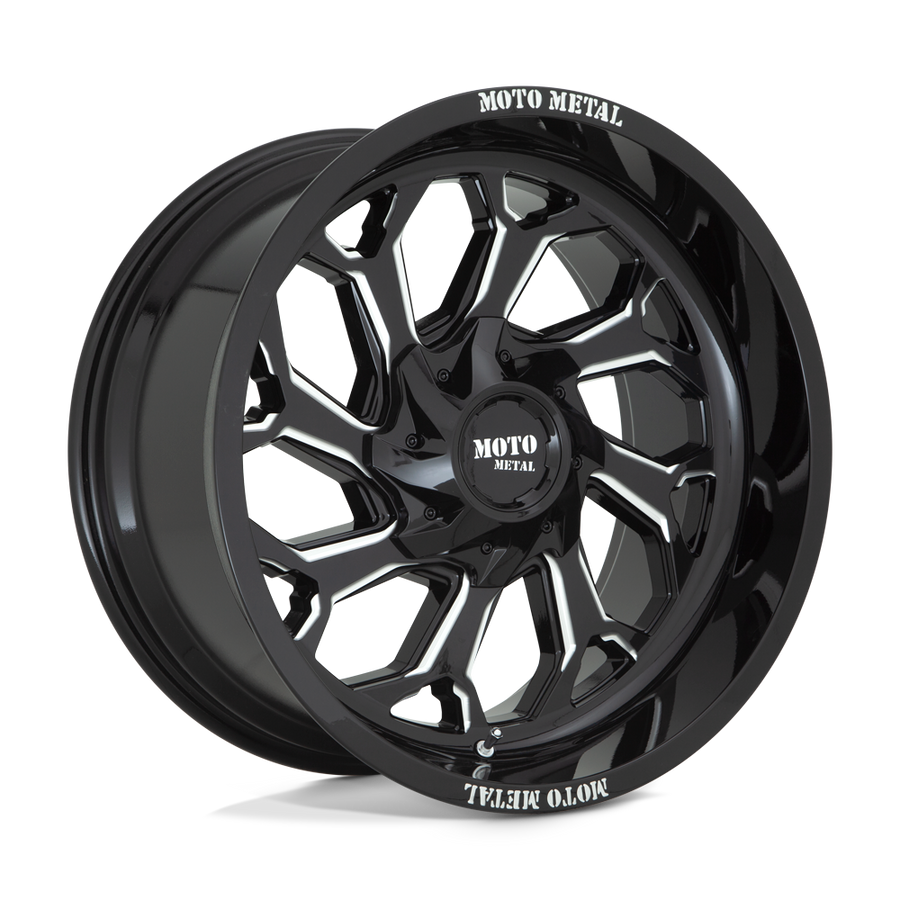 Moto Metal MO999 Gloss Black Milled wheel