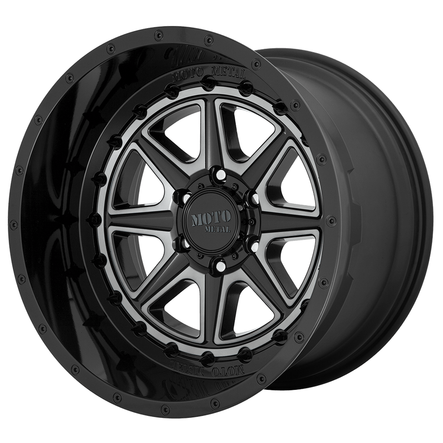 Moto Metal MO801 PHANTOM Gloss Black W/ Gray Tint wheel