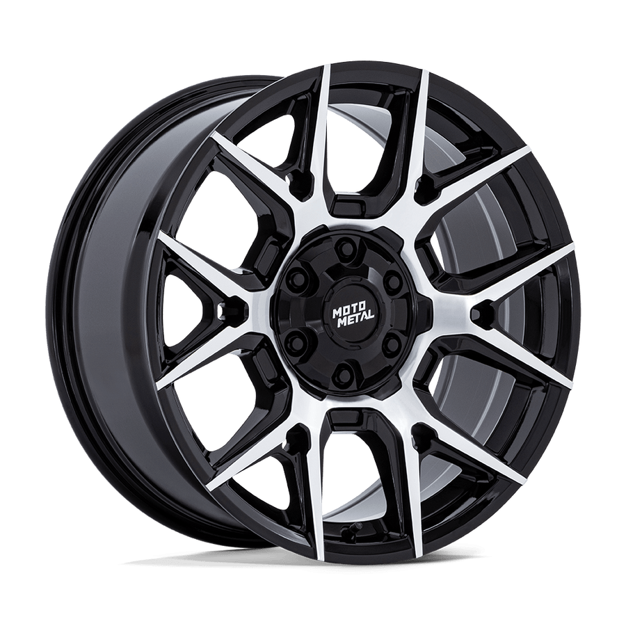 Moto Metal MO813 MASON Gloss Black W/ Machined Face wheel