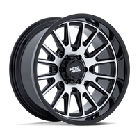Moto Metal MO814 TEKTON Gloss Black W/ Machined Face wheel