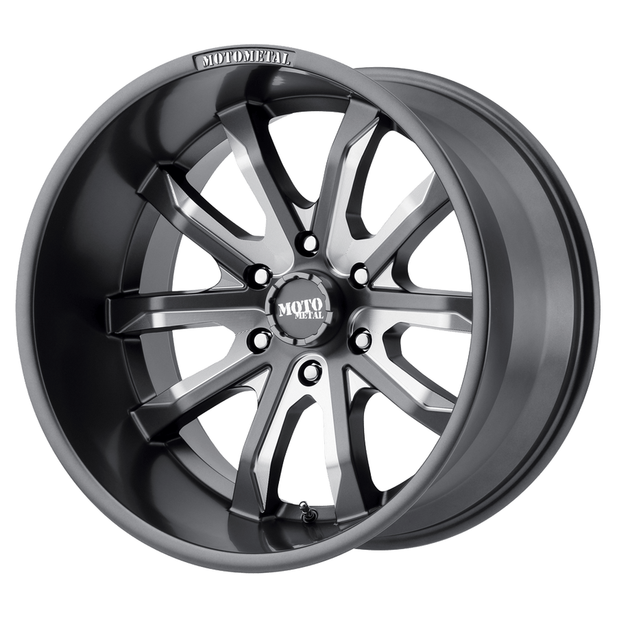 Moto Metal MO983 DAGGER Satin Gray Milled wheel
