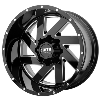 Moto Metal MO988 MELEE Gloss Black Milled wheel