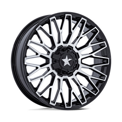 MSA Offroad Wheels M50 CLUBBER UTV Gloss Black Machined wheel