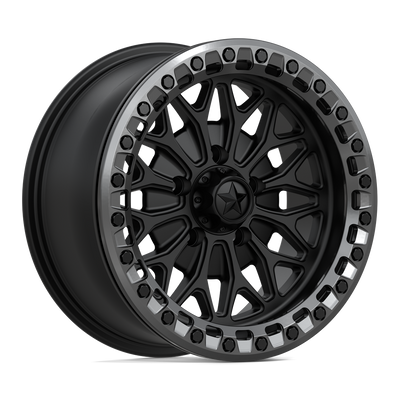 MSA Offroad Wheels MA53 BOLO UTV BEADLOCK Matte Black W/ Gl-Gunmetal Rg wheel