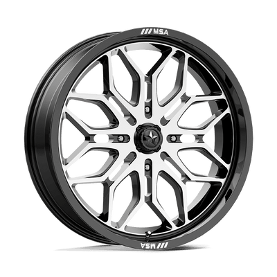 MSA Offroad Wheels M47 SNIPER UTV Gloss Black Machined wheel
