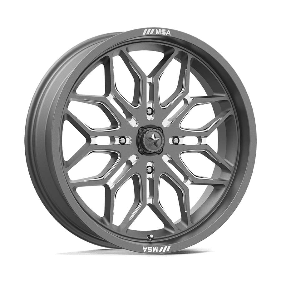 MSA Offroad Wheels M47 SNIPER UTV Gunmetal Milled wheel