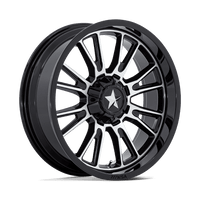 MSA Offroad Wheels M51 THUNDERLIPS UTV Gloss Black Machined wheel
