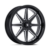 MSA Offroad Wheels M54 SPARK UTV Gloss Black Milled wheel
