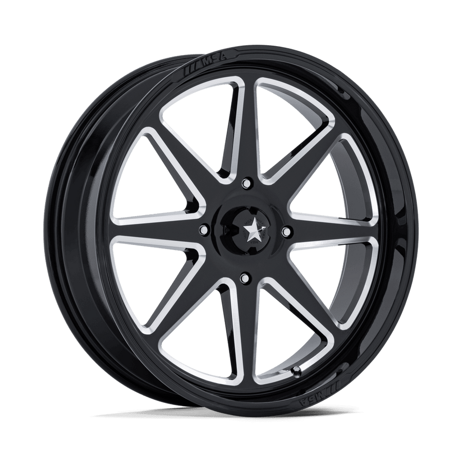 MSA Offroad Wheels M54 SPARK UTV Gloss Black Milled wheel