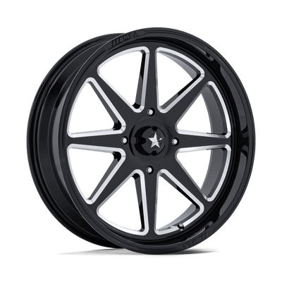 MSA Offroad Wheels M54 SPARK UTV Gloss Black Milled wheel