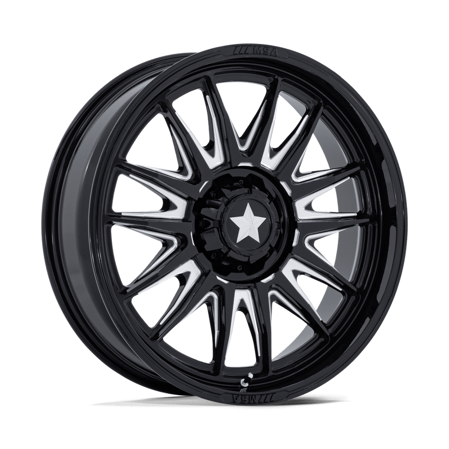 MSA Offroad Wheels M55 COMMANDER UTV Gloss Black Milled wheel