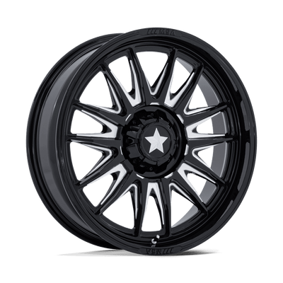 MSA Offroad Wheels M55 COMMANDER UTV Gloss Black Milled wheel