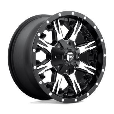 Fuel 1PC D541 NUTZ Matte Black Machined wheel