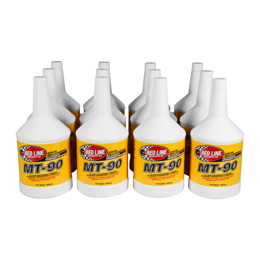 Yukon Gear & Axle Gear Oil Red Line Synthetic 50304 75W90 Gl-4 M/T (Case) Red Line 50304 75W90 Gl-4 M/T Gear Oil - Case (12QT) Yukon Gear