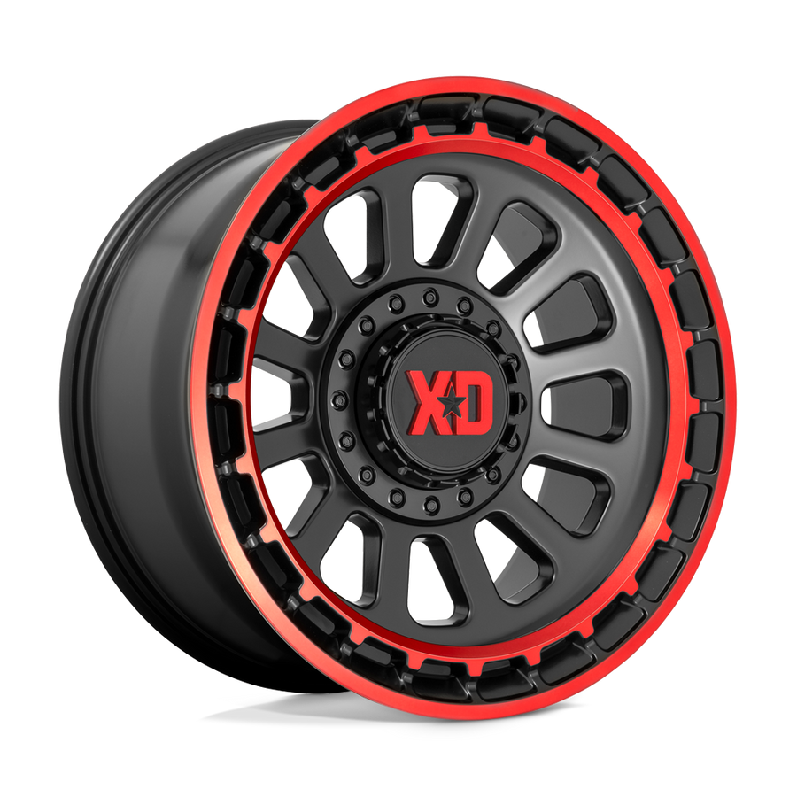 XD XD856 OMEGA Satin Black Mach Lip Red Tint wheel