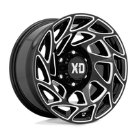 XD XD860 ONSLAUGHT Gloss Black Milled wheel