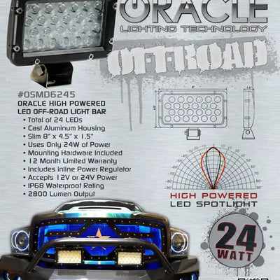 ORACLE Off-Road 8" 24W LED Spot Light Bar - CLEARANCE