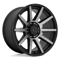 XD XD847 OUTBREAK Satin Black W/ Gray Tint wheel
