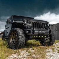Skid Plate with Integrated LED Emitters for Jeep Wrangler JL and Gladiator JT