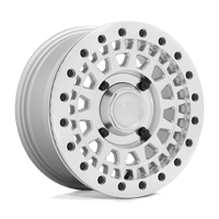 Black Rhino Hard Alloys - UTV PARKER UTV BEADLOCK Silver W/ Mirror Cut Face wheel