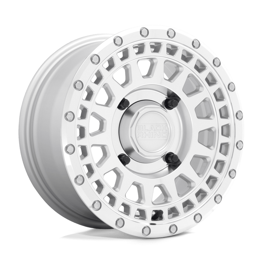 Black Rhino Hard Alloys - UTV PARKER UTV Silver W/ Mirror Cut Face wheel