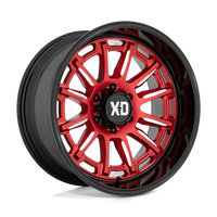 XD XD865 PHOENIX Candy Red Milled W/ Black Lip wheel