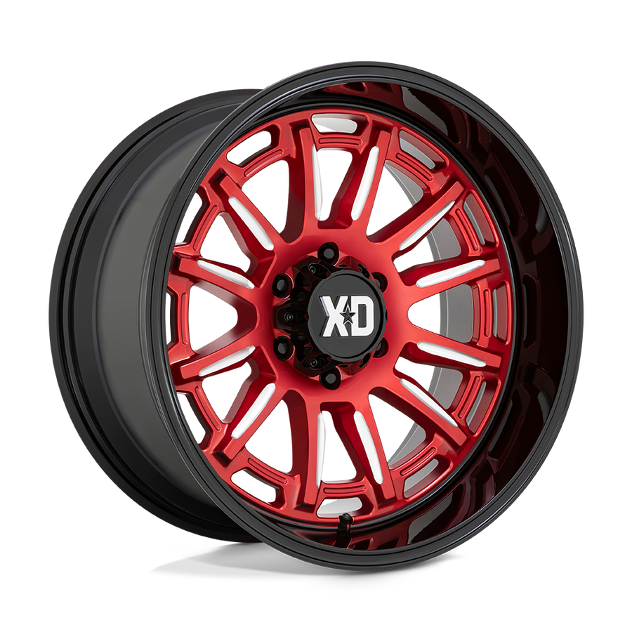 XD XD865 PHOENIX Candy Red Milled W/ Black Lip wheel