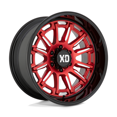 XD XD865 PHOENIX Candy Red Milled W/ Black Lip wheel