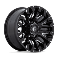 Fuel 1PC D828 QUAKE Gloss Black Milled wheel