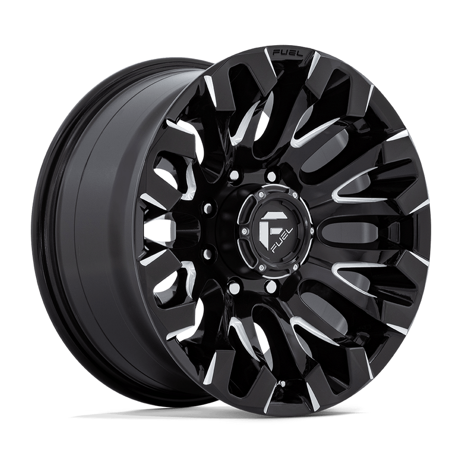 Fuel 1PC D828 QUAKE Gloss Black Milled wheel