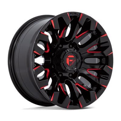 Fuel 1PC D829 QUAKE Gloss Black Milled Red Tint wheel