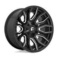 Fuel 1PC D711 RAGE Gloss Black Milled wheel