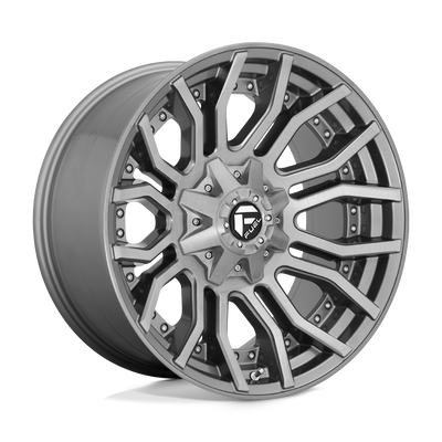 Fuel 1PC D713 RAGE PLATINUM Brushed Gun Metal Tinted Clear wheel