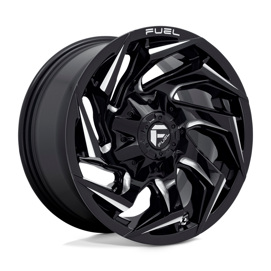Fuel 1PC D753 REACTION Gloss Black Milled wheel