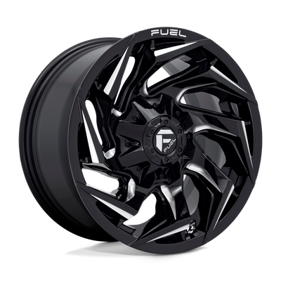 Fuel 1PC D753 REACTION Gloss Black Milled wheel