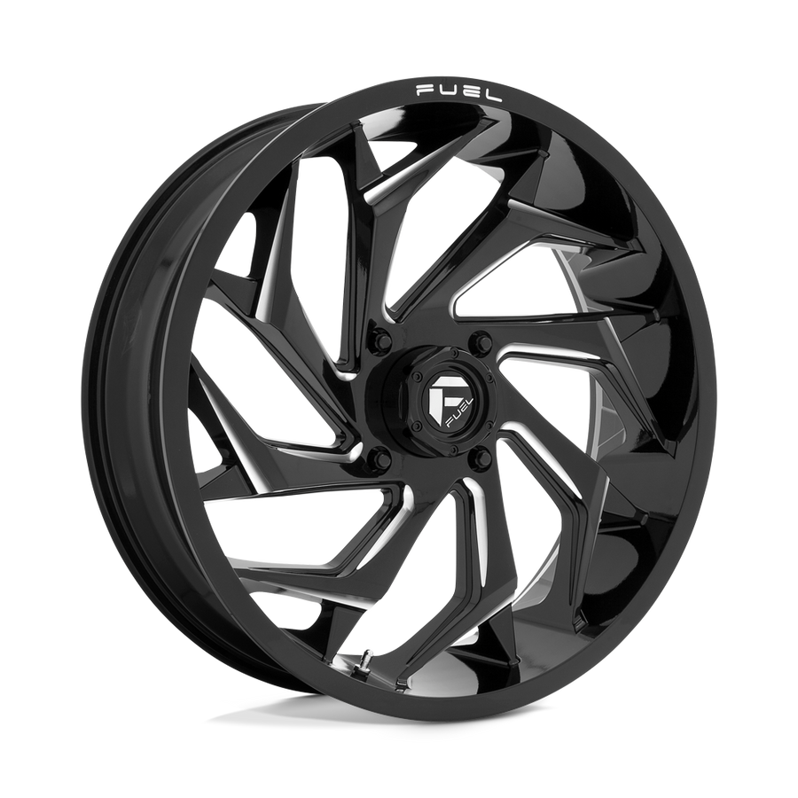 Fuel UTV D753 REACTION UTV Gloss Black Milled wheel