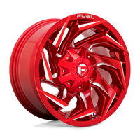 Fuel 1PC D754 REACTION Candy Red Milled wheel