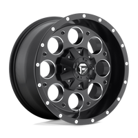Fuel 1PC D525 REVOLVER Matte Black Milled wheel