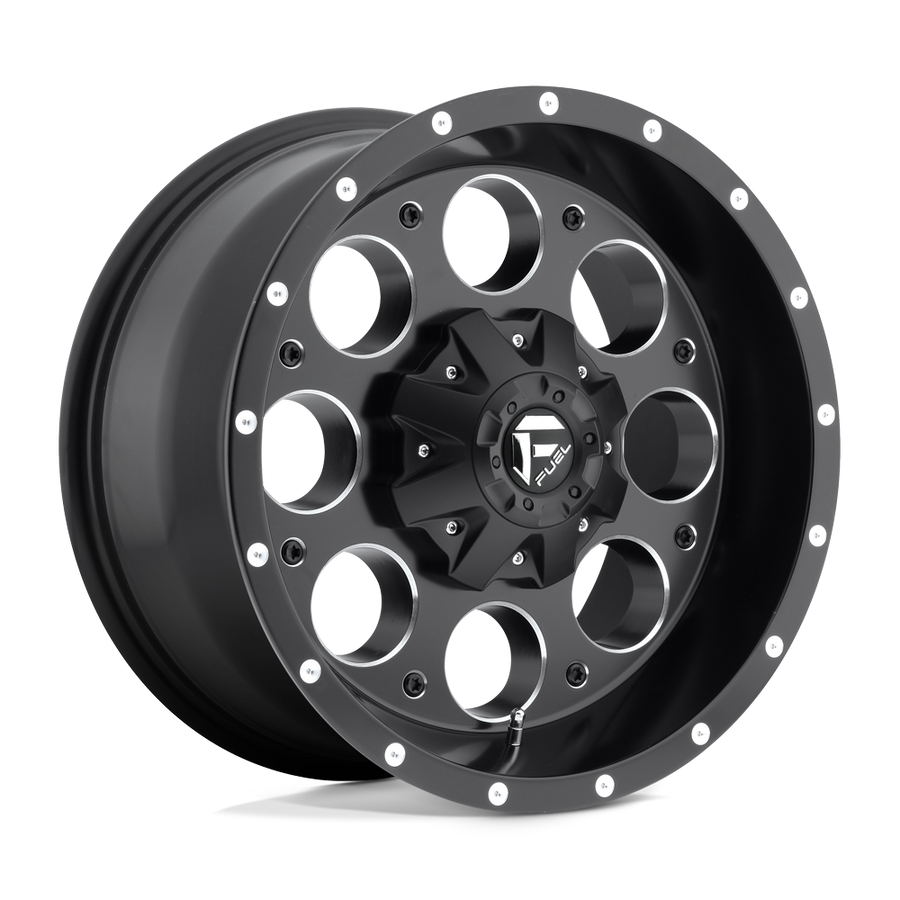 Fuel 1PC D525 REVOLVER Matte Black Milled wheel
