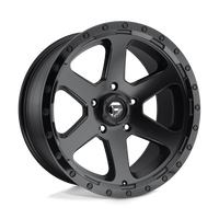 Fuel 1PC D589 RIPPER Matte Black Gloss Black Lip wheel
