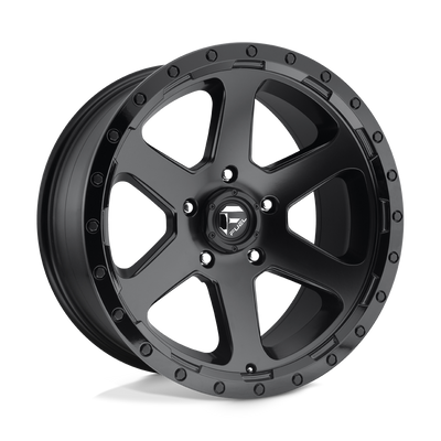 Fuel 1PC D589 RIPPER Matte Black Gloss Black Lip wheel