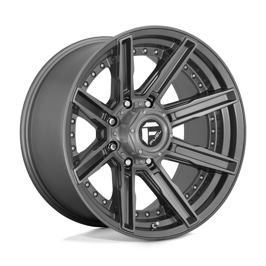 Fuel 1PC D710 ROGUE PLATINUM Brushed Gun Metal Tinted Clear wheel