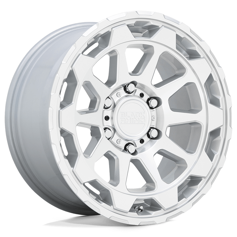Black Rhino Hard Alloys ROTOR Gloss Silver W/Mirror Cut Face wheel
