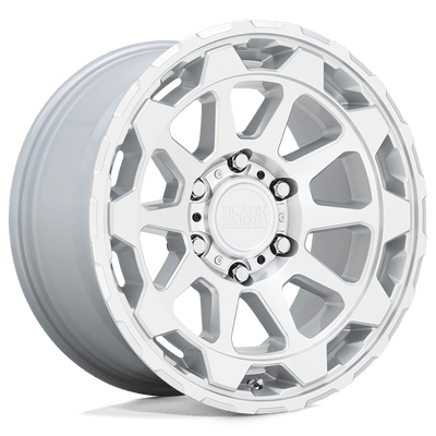 Black Rhino Hard Alloys ROTOR Gloss Silver W/Mirror Cut Face wheel
