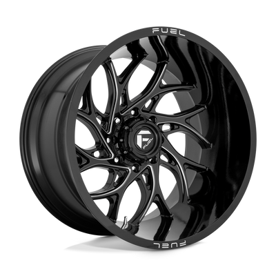 Fuel 1PC D741 RUNNER Gloss Black Milled wheel