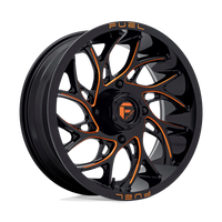 Fuel UTV D780 RUNNER UTV Gloss Black Milled Orange wheel