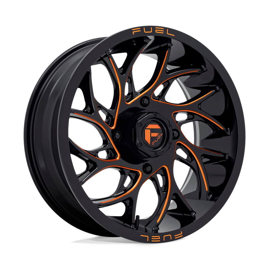 Fuel UTV D780 RUNNER UTV Gloss Black Milled Orange wheel