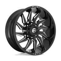 Fuel 1PC D744 SABER Gloss Black Milled wheel