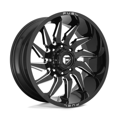 Fuel 1PC D744 SABER Gloss Black Milled wheel